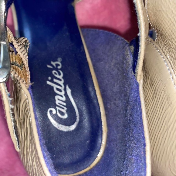 Candies tan faux leather pumps nude heels - Picture 2 of 7